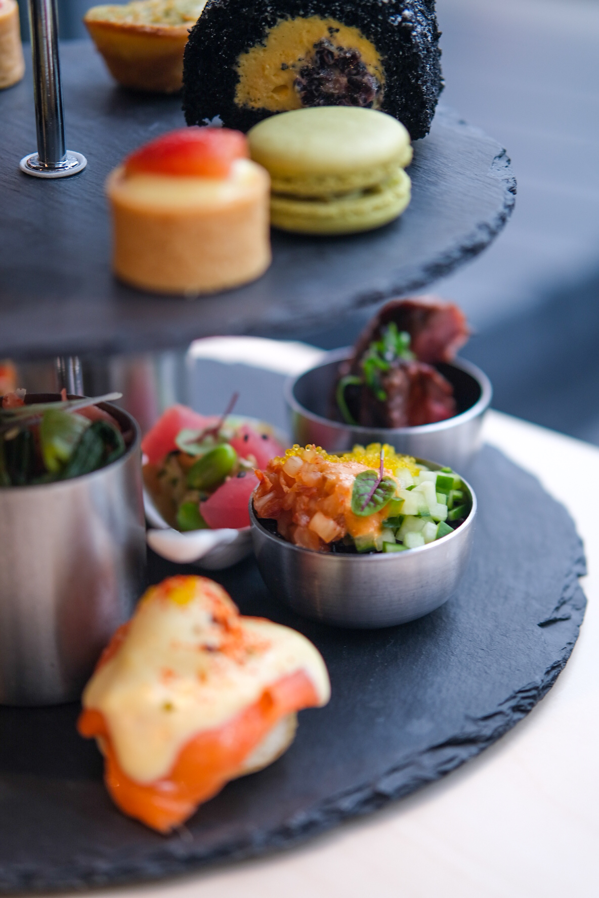 $40pp Asian-inspired afternoon tea in Vancouver with steak, poke